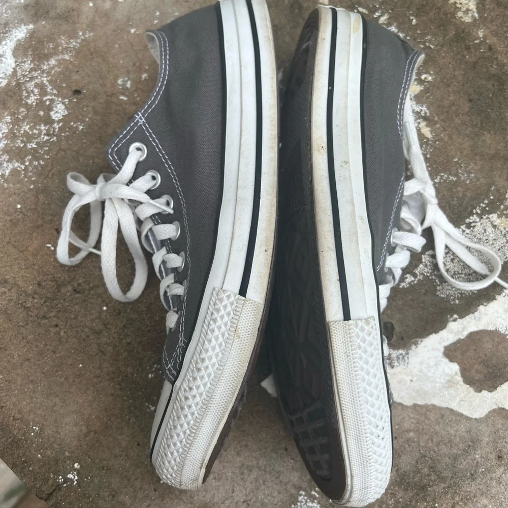 Converse Shoes M9/W11 All Star Casual Lace Up Sneakers 1J794 Grey Textile - Picture 5 of 8